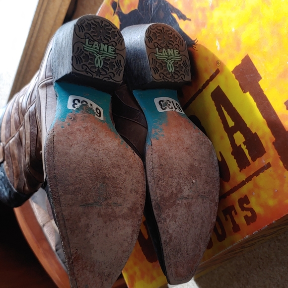 Lane Women's Western Old Glory Boots Size 9.5B - Picture 7 of 12